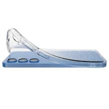 Луксозен силиконов калъф / кейс / Crystal Case TPU за Samsung Galaxy S25 - прозрачен / брокат