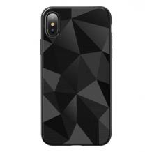 Силиконов калъф / гръб / PRISM GEOMETRIC TPU за Samsung Galaxy A7 2018 A750F - черен / призма