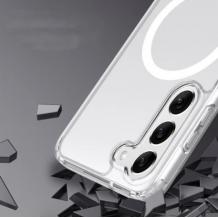 Силиконов калъф / гръб / Clear Case MagSafe за Samsung Galaxy S24 - прозрачен