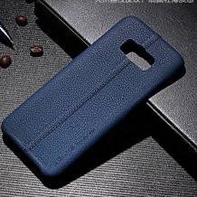 Луксозен кожен гръб USAMS Joe Series за Samsung Galaxy S8 G950 - тъмно син