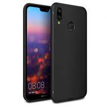 Силиконов калъф / гръб / TPU за Xiaomi Redmi Note 6 Pro - черен / мат