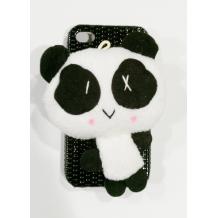 Заден предпазен капак за Apple iPhone 4 / 4s - С плюшена панда