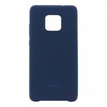Оригинален гръб Silicone Cover за Huawei Mate 20 Pro - тъмно син