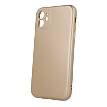 Силиконов калъф / гръб / TPU кейс Metallic Cover за Apple iPhone 13 Mini 5.4" - златист