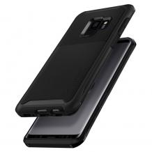 Оригинален силиконов калъф / гръб / TPU Spigen Neo Hybrid Urban Case за Samsung Galaxy S9 G960 - черен