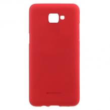 Луксозен силиконов калъф / гръб / TPU Mercury GOOSPERY Soft Jelly Case за Samsung Galaxy J4 Plus 2018 - червен