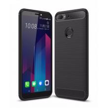 Силиконов калъф / гръб / TPU за HTC Desire 12 Plus - черен / carbon