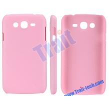 Заден предпазен твърд гръб за Samsung Galaxy Grand I9080 I9082 - розов имитиращ кожа
