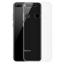 Луксозен силиконов калъф / гръб / TPU Oucase Ultra Slim Series за Huawei Honor 9 Lite - прозрачен