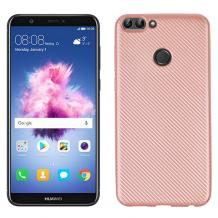 Силиконов калъф / гръб / TPU за Huawei Honor 9 Lite - Rose Gold / Carbon