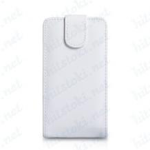 Кожен калъф Flip тефтер за HTC Desire 300 - бял
