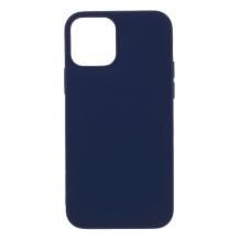 Силиконов калъф / гръб / TPU за Apple iPhone 12 mini 5.4" - тъмно син / мат