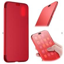 Луксозен силиконов калъф Baseus Touchable Flip Case за Apple iPhone XS MAX - червен