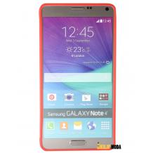 Ултра тънък силиконов калъф / гръб / TPU Ultra Thin i-Zore за Samsung Galaxy Note 4 N910 / Samsung Note 4 - червен