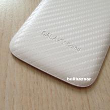Оригинален капак за Samsung Galaxy Grand I9080 I9082 - бял / Carbon Fiber