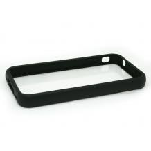 Заден предпазен капак Apple iPhone 4 / 4s  - прозрачен с черно