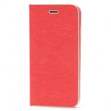 Луксозен кожен калъф Flip тефтер Vennus за Samsung Galaxy A70 - червен