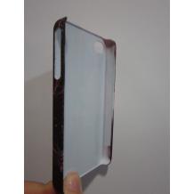 Заден предпазен капак за Apple Iphone 4 / 4S - черен с цветя и камъни