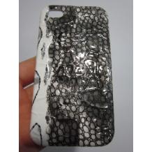 Заден предпазен твърд гръб Snake за Apple iPhone 4, 4S - черно с бяло