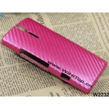 Заден предпазен капак Sony Xperia S (Lt26i) - розов карбон