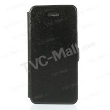 Кожен калъф Flip тефтер Flexi със стойка за Apple iPhone 6 Plus 5.5'' - черен