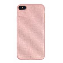 Силиконов калъф / гръб / TPU за Apple iPhone 6 / iPhone 6S - Rose Gold / Carbon