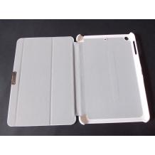 Кожен калъф със стойка за Apple iPad Mini - бял