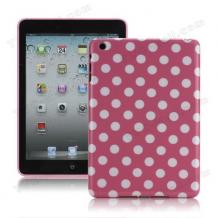 Силиконов калъф / гръб / TPU за Apple iPad 2, 3, 4 - розов с бели точки