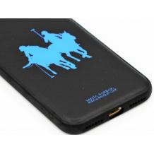 Луксозен твърд гръб със силиконова кант за Apple iPhone 7 / iPhone 8 - Santa Barbara Polo Club / черен