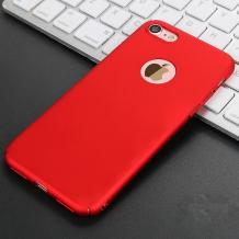 Луксозен твърд гръб за Apple iPhone 5 / iPhone 5S / iPhone SE - червен