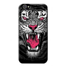 Силиконов калъф / гръб / TPU LUXO за Apple iPhone 6 / iPhone 6S - тигър / сив