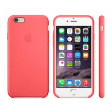 Оригинален силиконов калъф / гръб / TPU за Apple iPhone 6 / iPhone 6S - корал