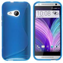 Силиконов калъф / гръб / TPU S-Line за HTC One Mini 2 / M8 mini - син