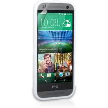 Силиконов калъф / гръб / TPU S-Line за HTC One Mini 2 / M8 mini - бял