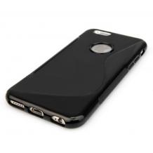 Силиконов калъф / гръб / TPU S-Line за Apple iPhone 6 4.7" - черен