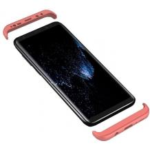 Луксозен твърд гръб GKK 3in1 360° Full Cover за Samsung Galaxy S8 G950 - Rose Gold / лице и гръб