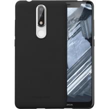 Силиконов калъф / гръб / TPU MOLAN CANO Jelly Case за Nokia 7.1 - черен / мат