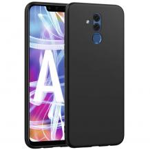 Силиконов калъф / гръб / TPU за Huawei Mate 20 Lite - Черен / мат