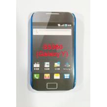 Ултра тънък заден предпазен капак за Samsung Galaxy Y S5360 - прозрачен син