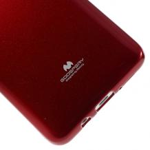 Луксозен силиконов калъф / гръб / TPU Mercury GOOSPERY Jelly Case за Samsung Galaxy J5 2016 J510 - тъмно червен