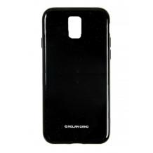 Силиконов калъф / гръб / TPU MOLAN CANO Jelly Case за Samsung Galaxy J7 2017 J730 - черен / брокат