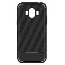 Силиконов калъф / гръб / TPU за Samsung Galaxy J7 Duo 2018 - черен / carbon