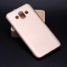 Силиконов калъф / гръб / TPU за Samsung Galaxy J7 Duo 2018 - златист