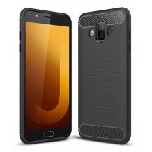 Силиконов калъф / гръб / TPU за Samsung Galaxy J7 Duo 2018 - черен / carbon