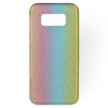Силиконов калъф / гръб / TPU Glitter Case за Samsung Galaxy S8 Plus G955 - брокат / Rainbow