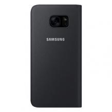 Оригинален калъф S View Cover EF-Z935CB за Samsung Galaxy S7 Edge G935 - черен