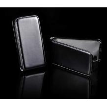Луксозен кожен калъф тип SLIM Flip за Samsung Galaxy mini 2 S6500 - черен