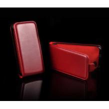 Луксозен кожен калъф Flip тефтер за LG Optimus L3 E400 - червен