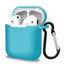 Силиконов калъф за AirPods 1 / AirPods 2 - син