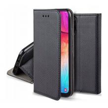 Кожен калъф Magnet Case със стойка за Samsung S23 Plus 5G - черен